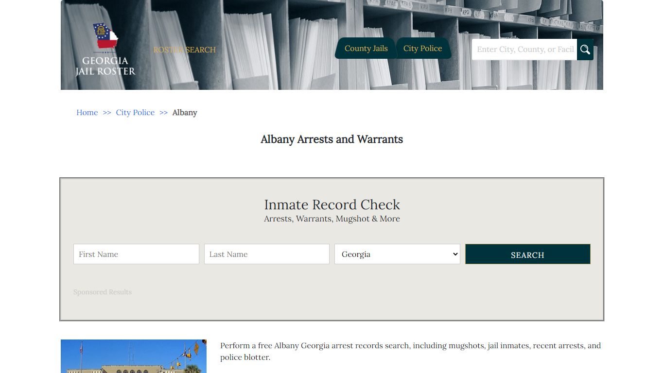 Albany Arrests and Warrants | Georgia Jail Inmate Search